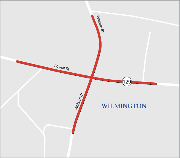 WILMINGTON: INTERSECTION IMPROVEMENTS AT LOWELL STREET (ROUTE 129) AND WOBURN STREET WILMINGTON: INTERSECTION IMPROVEMENTS AT LOWELL STREET (ROUTE 129) AND WOBURN STREET